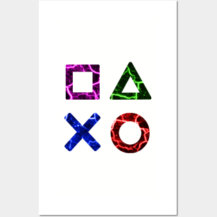 Controller Buttons Posters and Art